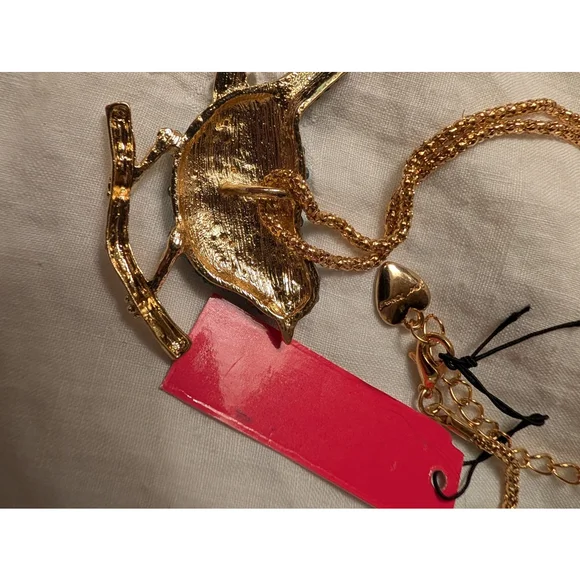 Betsey Johnson Blue Bird Necklace NWT Retired Y2K Fairycore Cottagecore - Picture 6 of 9